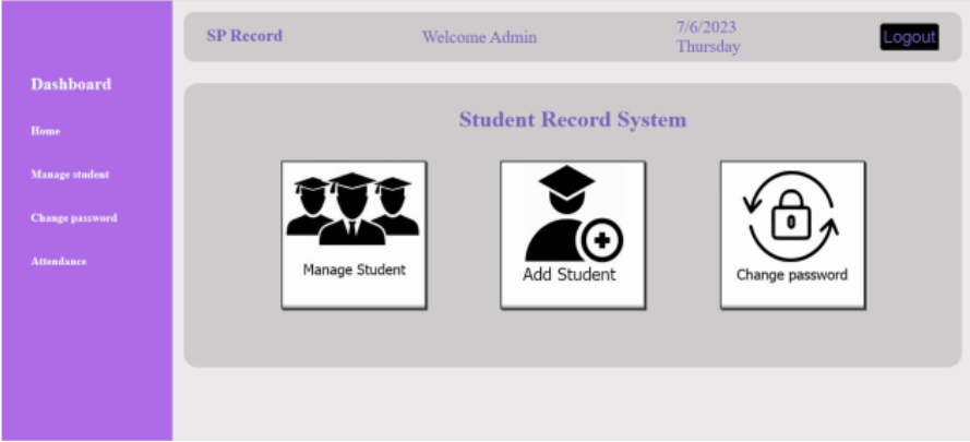 SP Record (Student Management System)